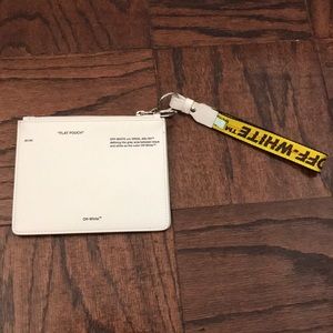 Off White Flat Pouch